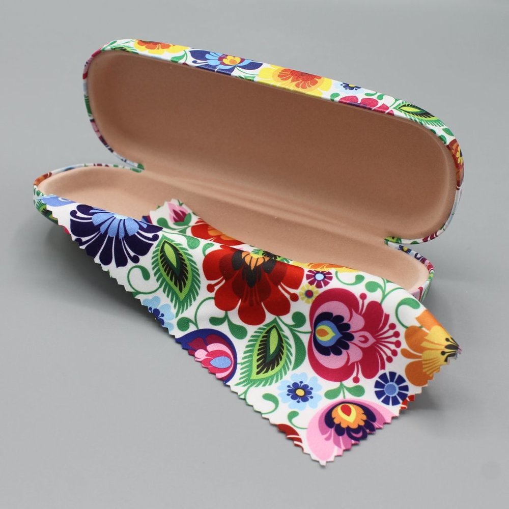 Eyeglasses case cover hard folklore design new - Picture 2 of 8